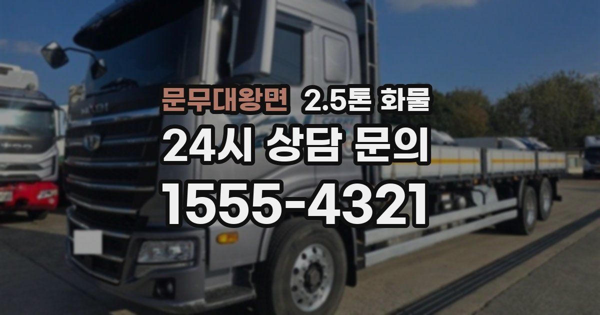 문무대왕면 2.5톤 화물