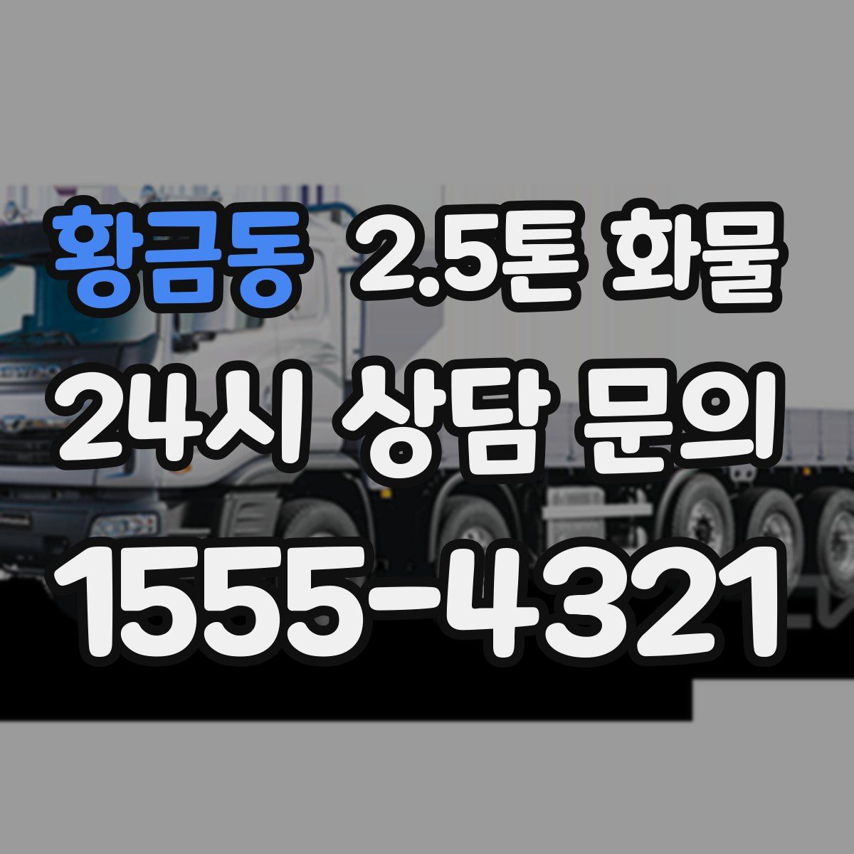황금동 2.5톤 화물