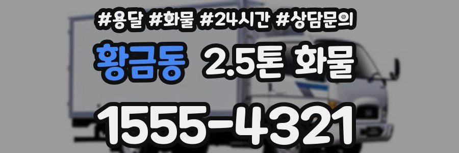 황금동 2.5톤 화물