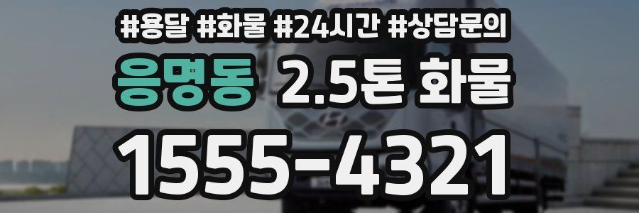 응명동 2.5톤 화물
