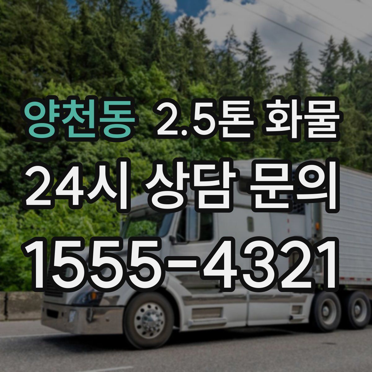 양천동 2.5톤 화물