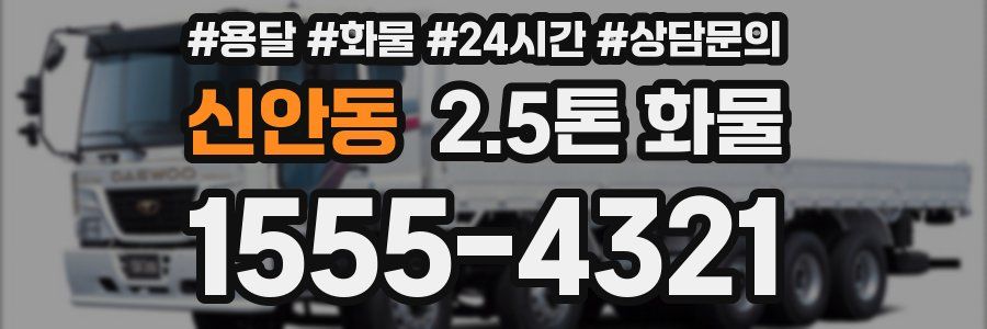신안동 2.5톤 화물