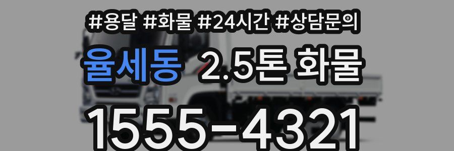 율세동 2.5톤 화물