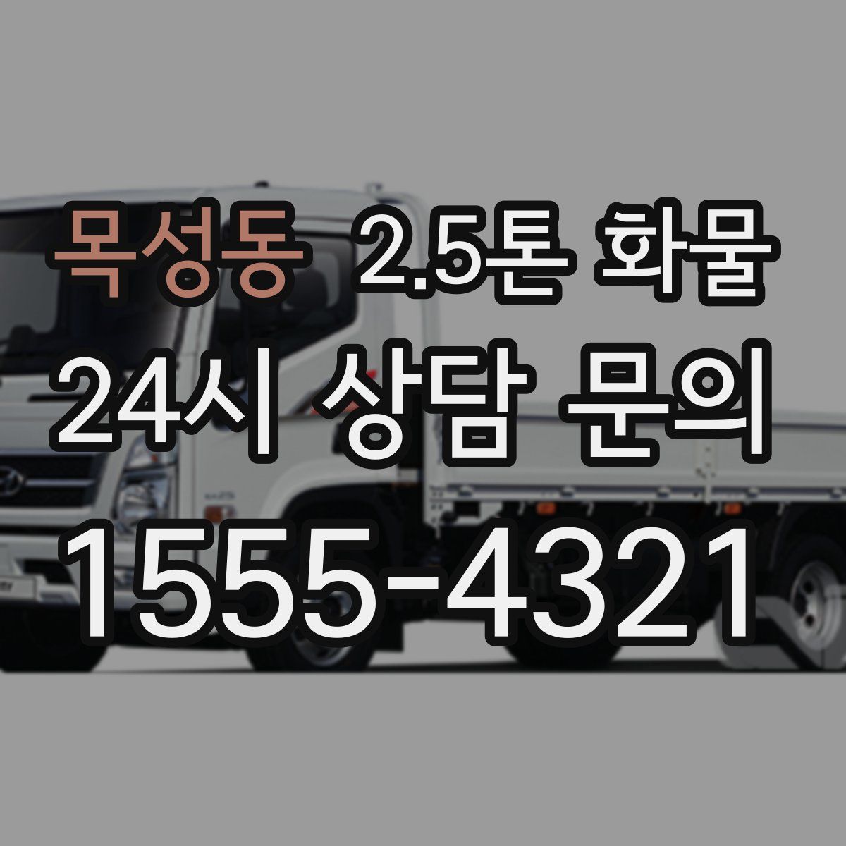 목성동 2.5톤 화물