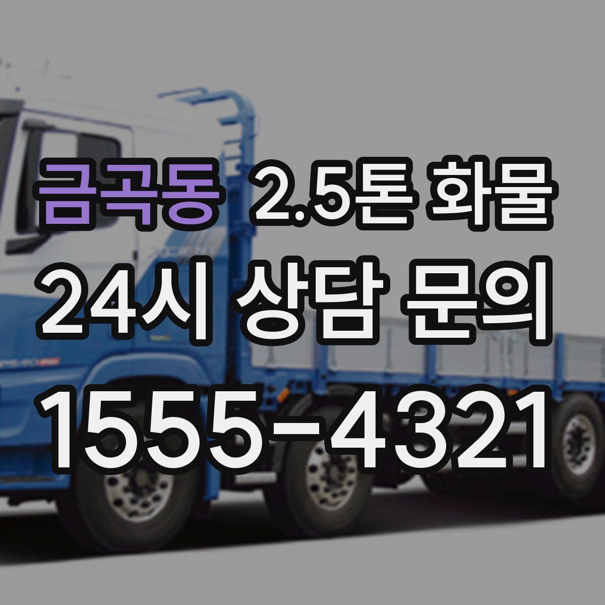 금곡동 2.5톤 화물