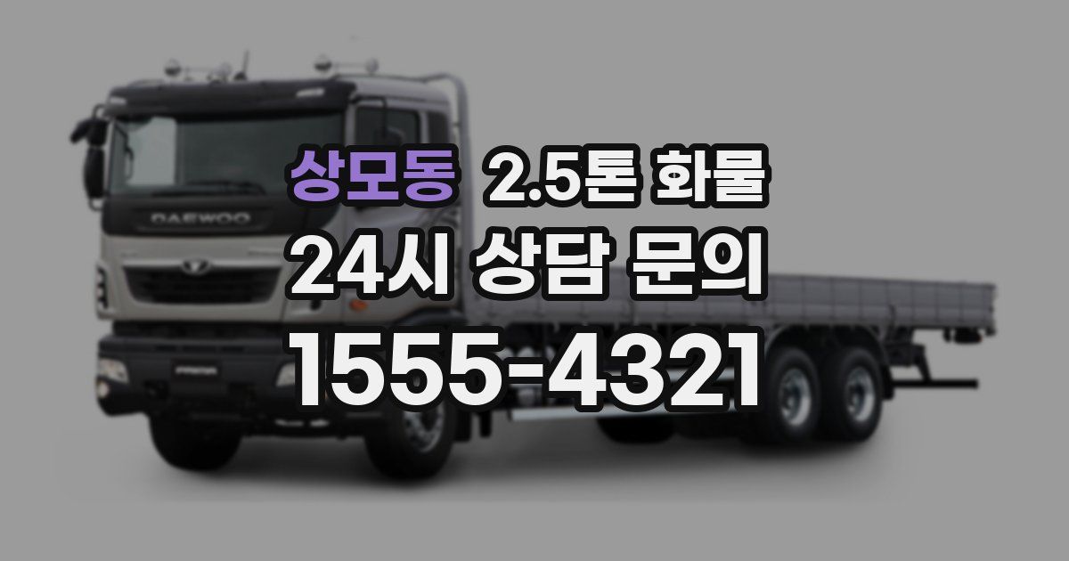 상모동 2.5톤 화물