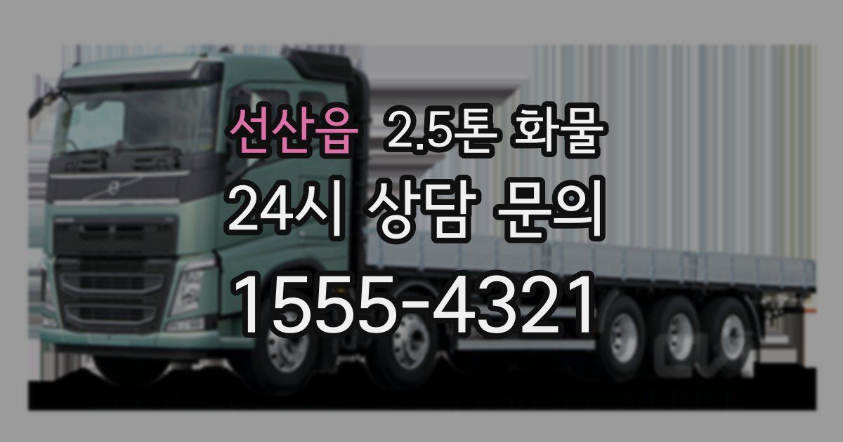 선산읍 2.5톤 화물