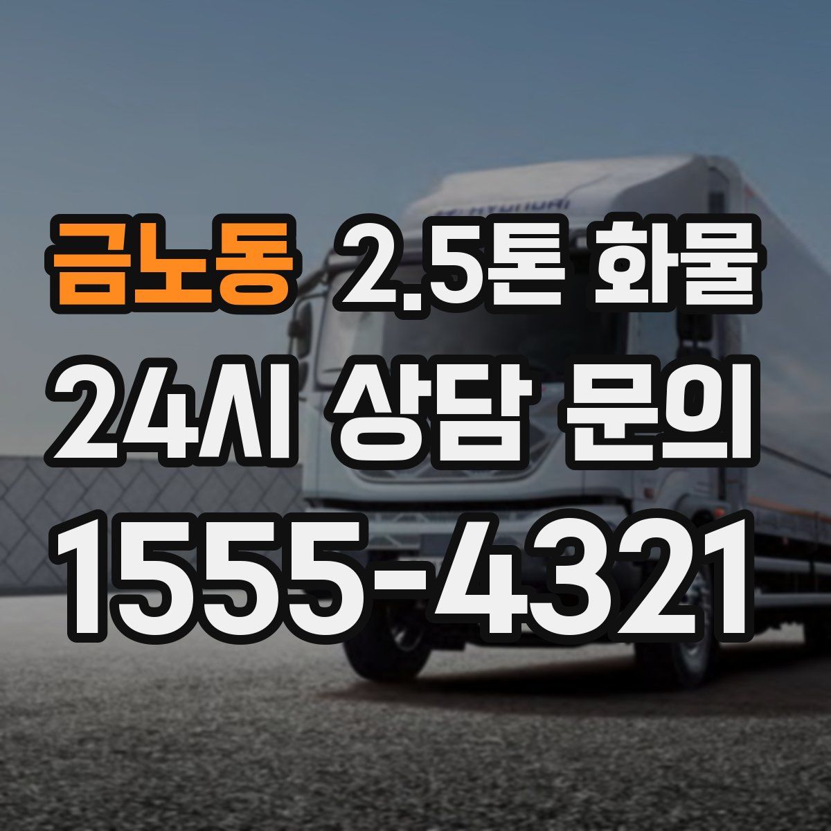 금노동 2.5톤 화물