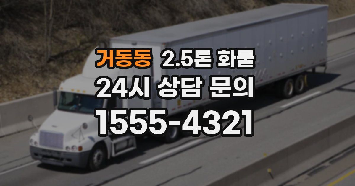 거동동 2.5톤 화물