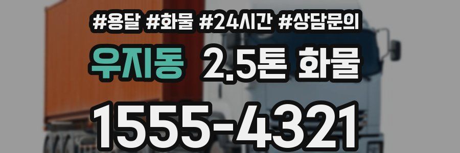 우지동 2.5톤 화물