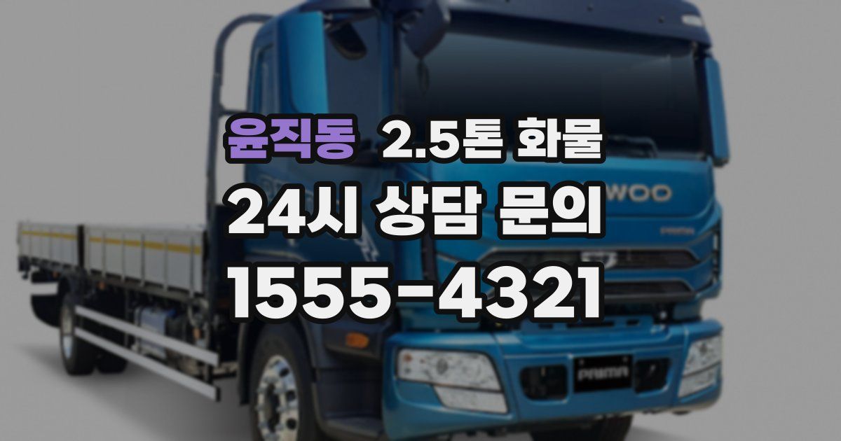 윤직동 2.5톤 화물