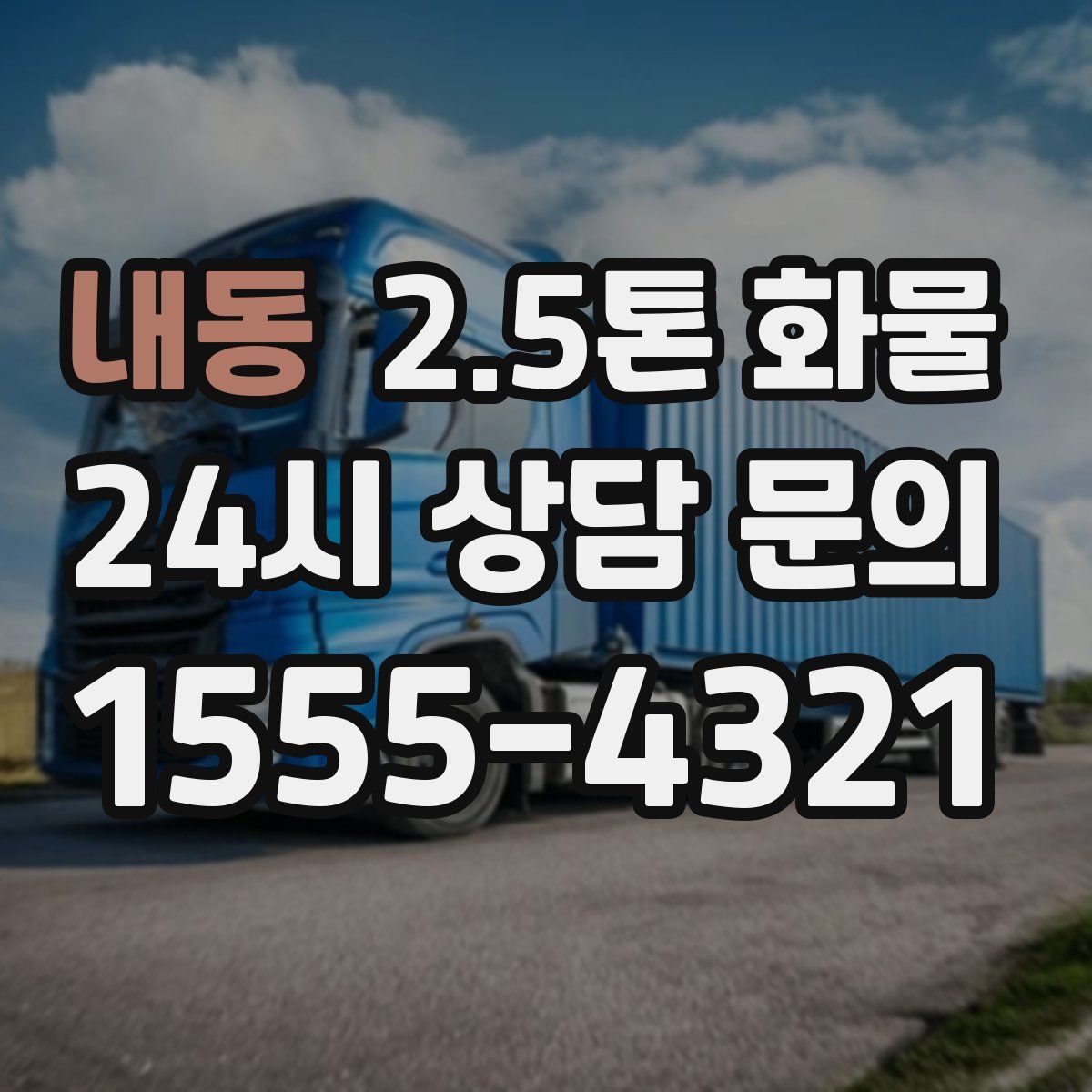 내동 2.5톤 화물