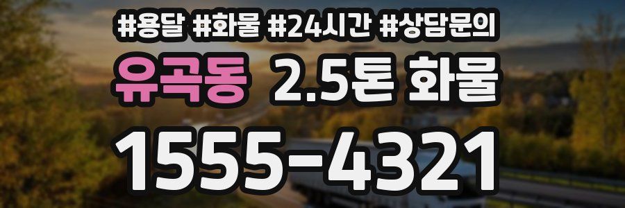 유곡동 2.5톤 화물