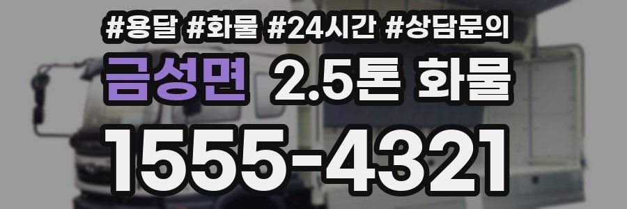 금성면 2.5톤 화물