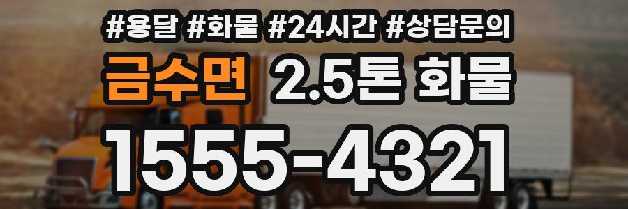 금수면 2.5톤 화물
