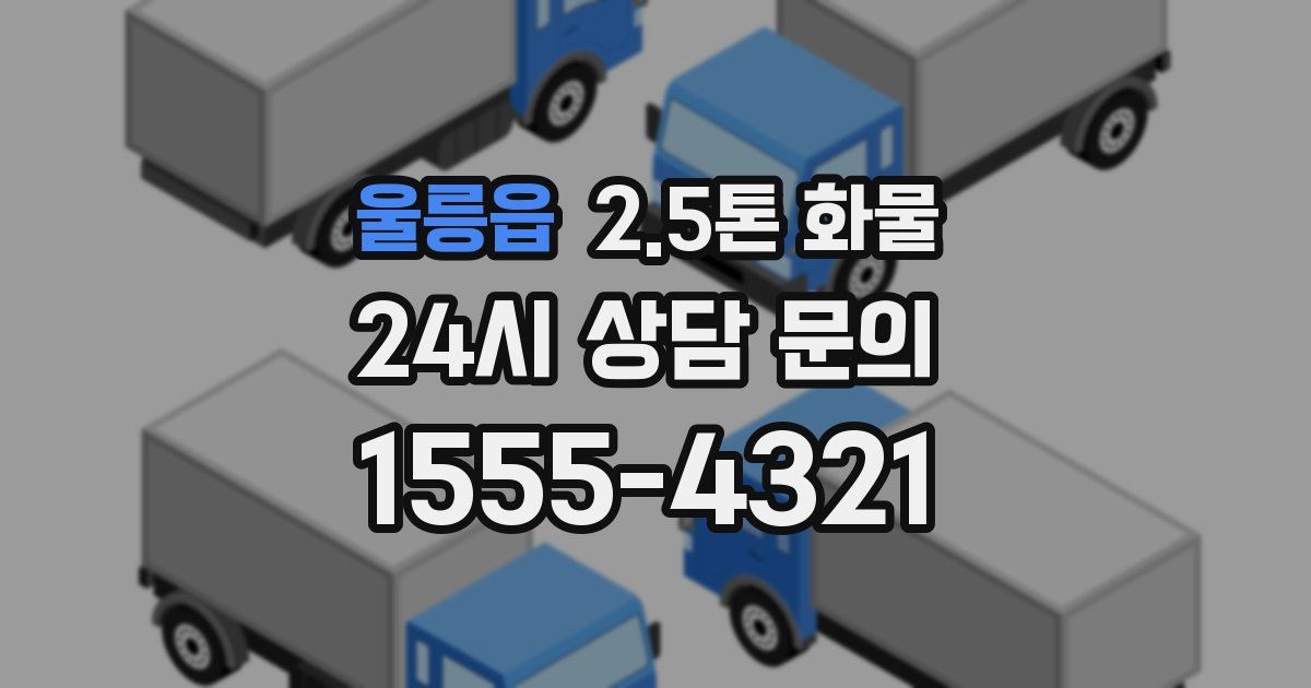 울릉읍 2.5톤 화물