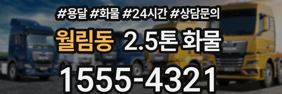 월림동 2.5톤 화물