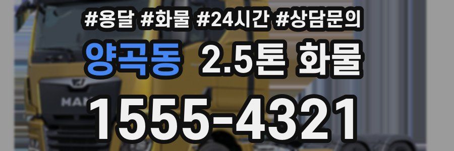 양곡동 2.5톤 화물