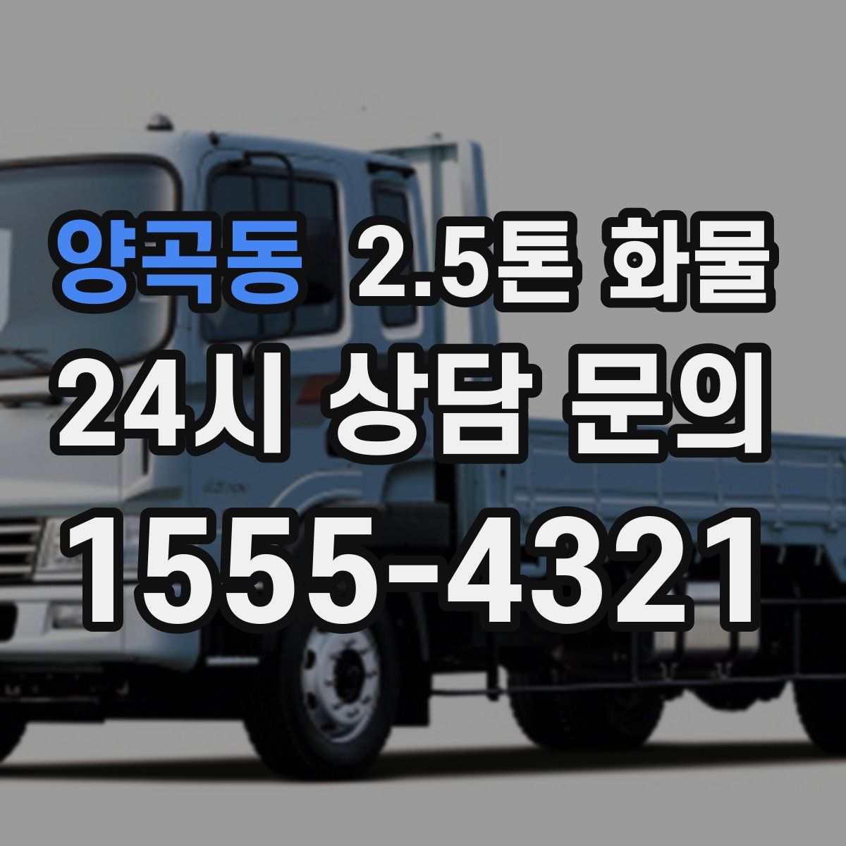 양곡동 2.5톤 화물