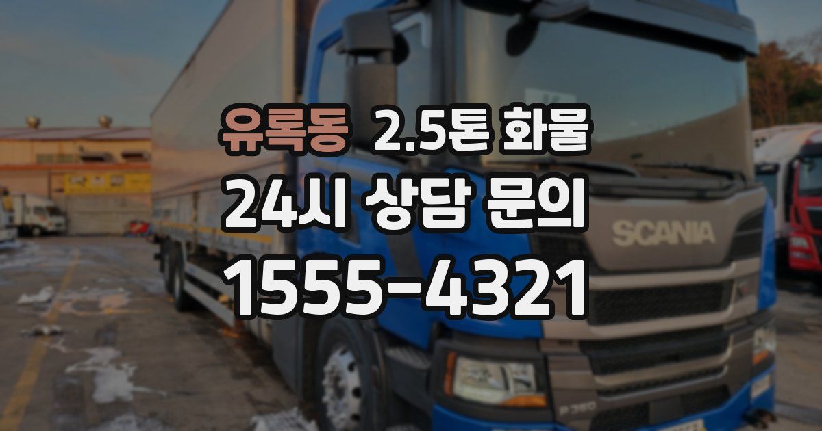 유록동 2.5톤 화물