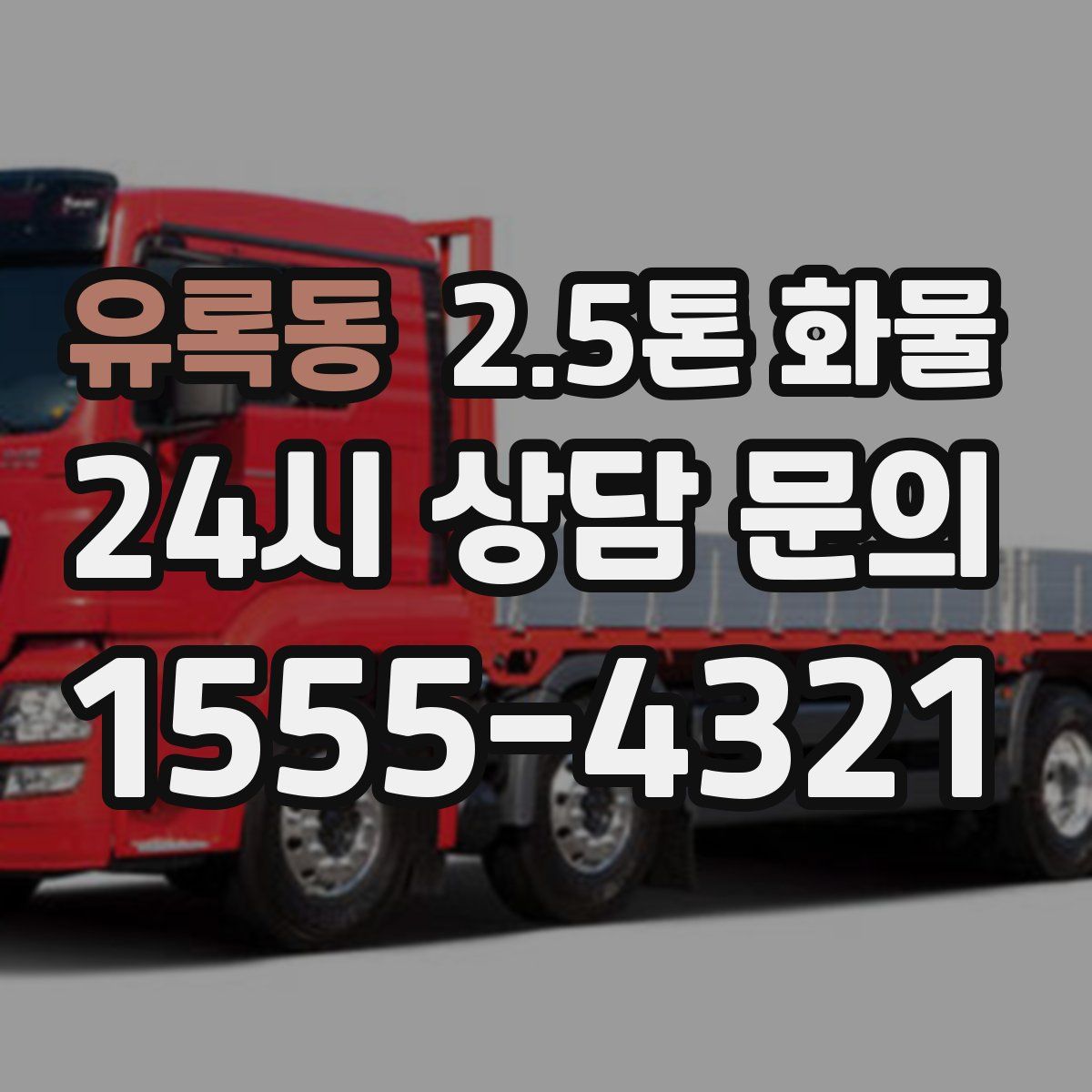 유록동 2.5톤 화물