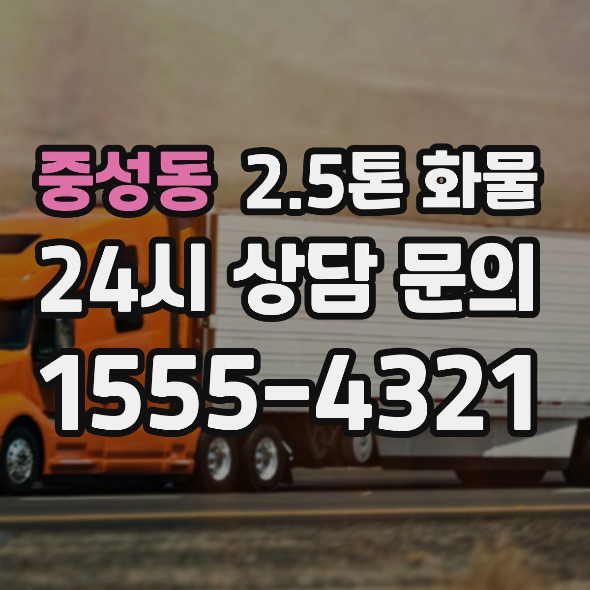 중성동 2.5톤 화물