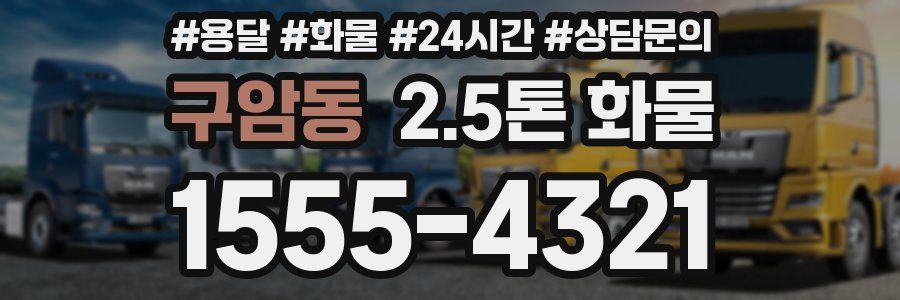 구암동 2.5톤 화물