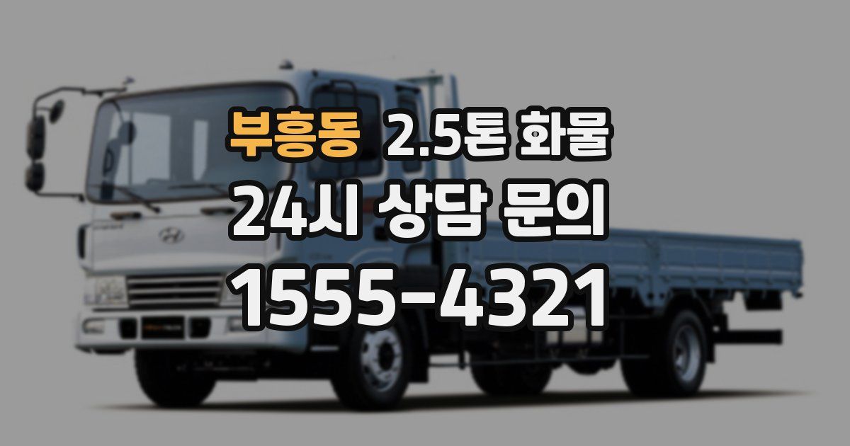 부흥동 2.5톤 화물