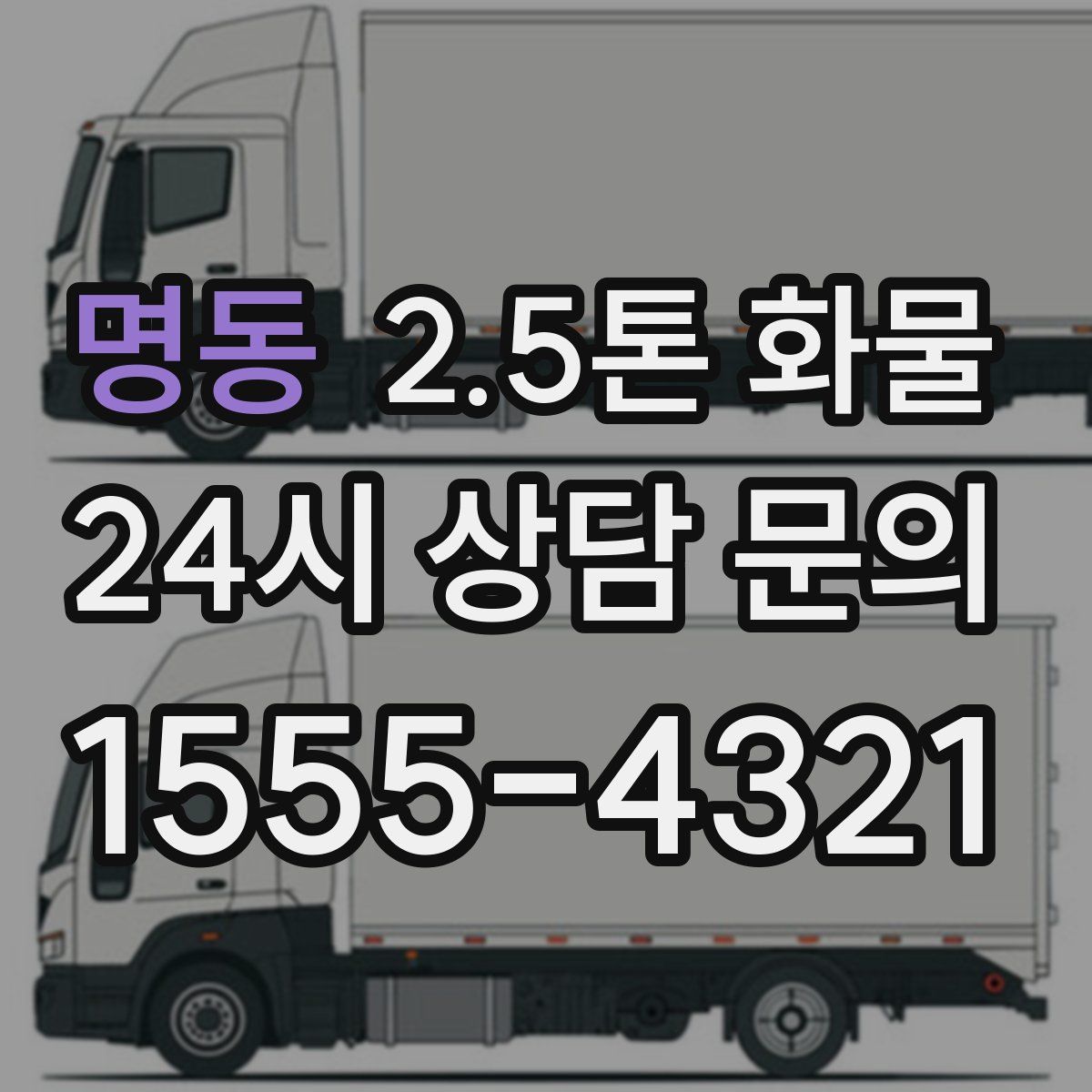 명동 2.5톤 화물