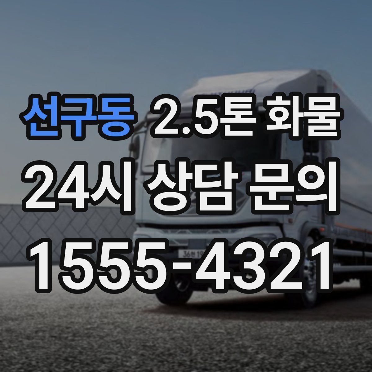 선구동 2.5톤 화물