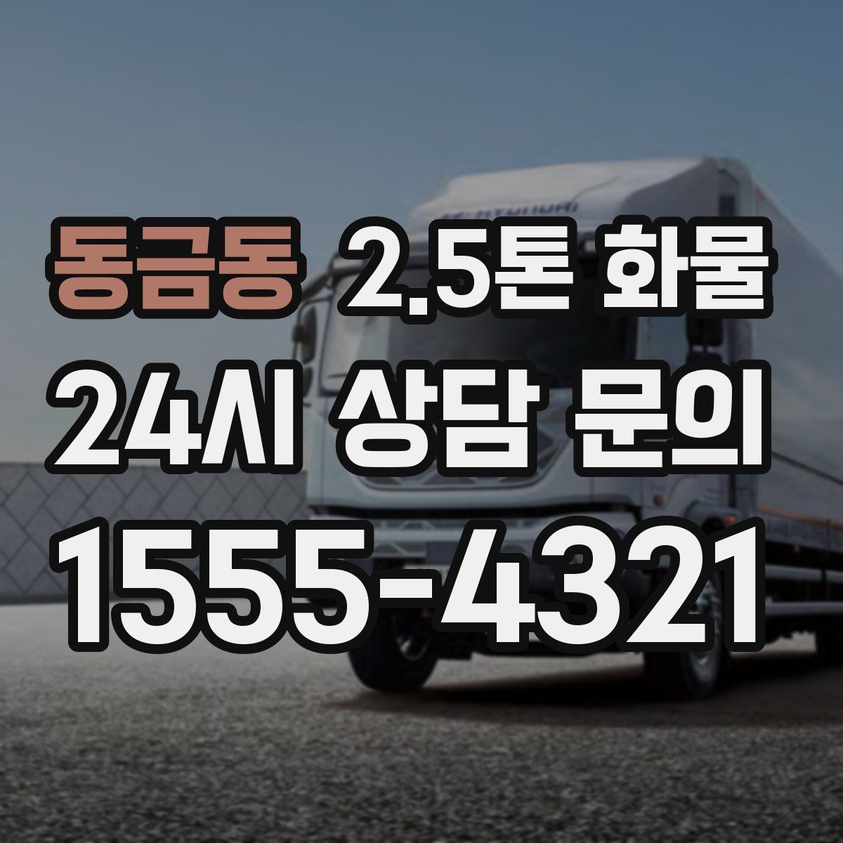 동금동 2.5톤 화물