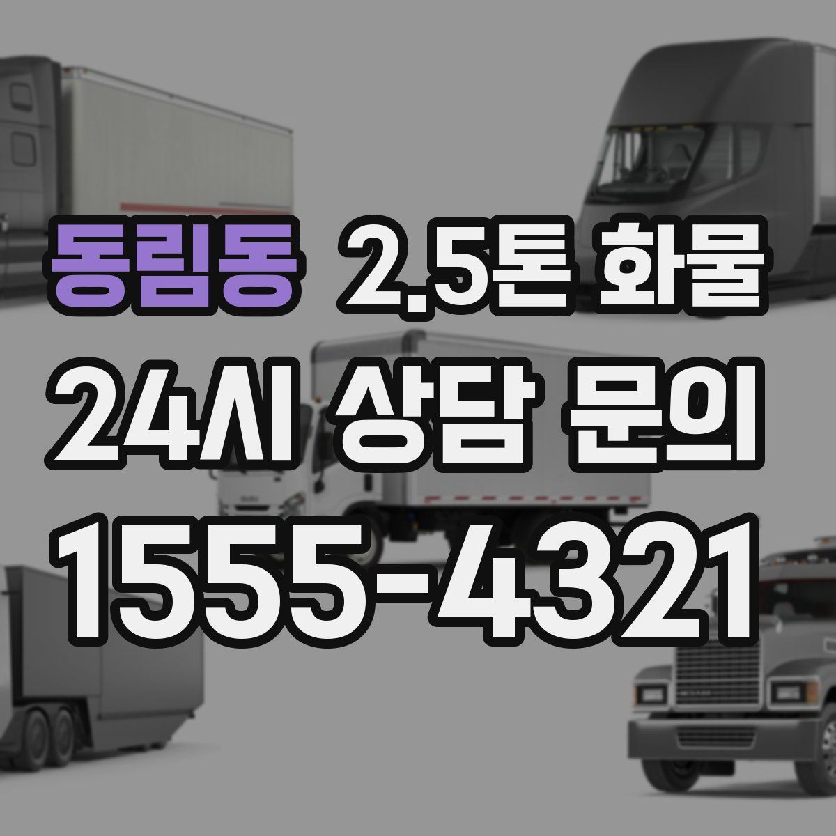 동림동 2.5톤 화물