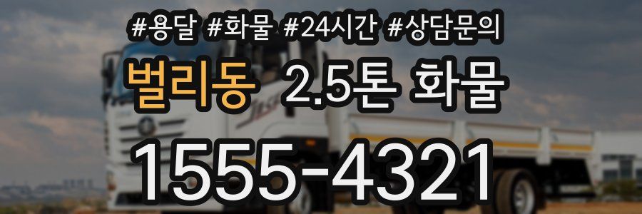 벌리동 2.5톤 화물