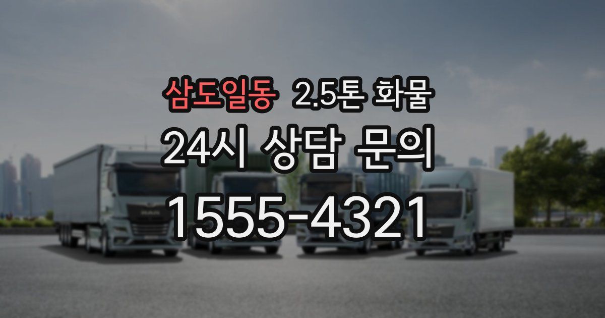 삼도일동 2.5톤 화물