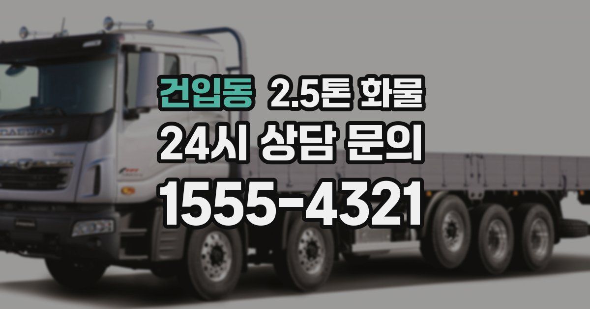 건입동 2.5톤 화물