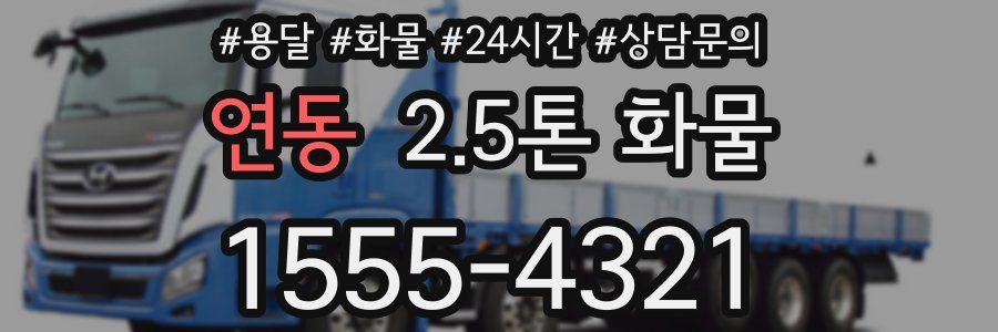 연동 2.5톤 화물