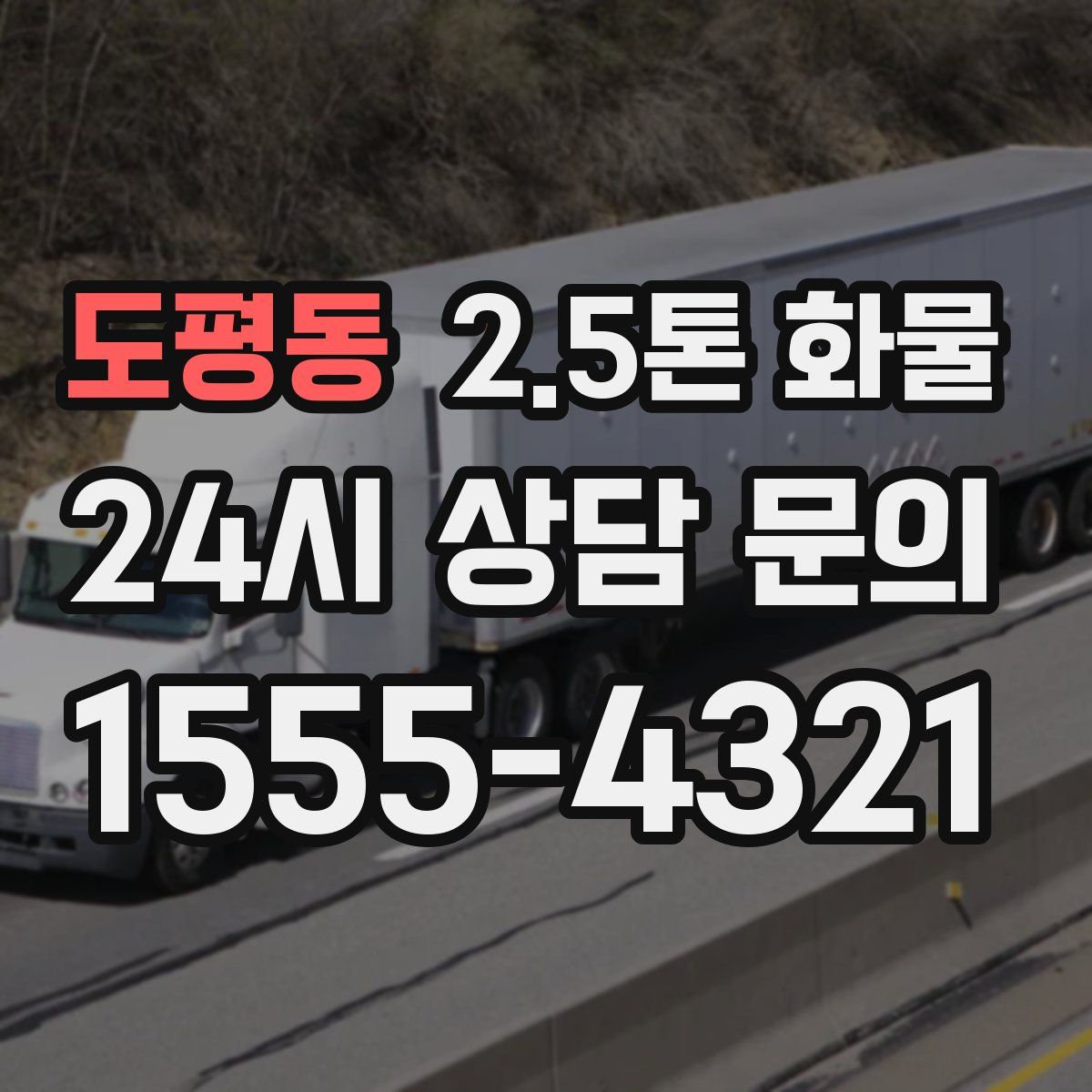 도평동 2.5톤 화물
