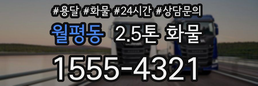 월평동 2.5톤 화물