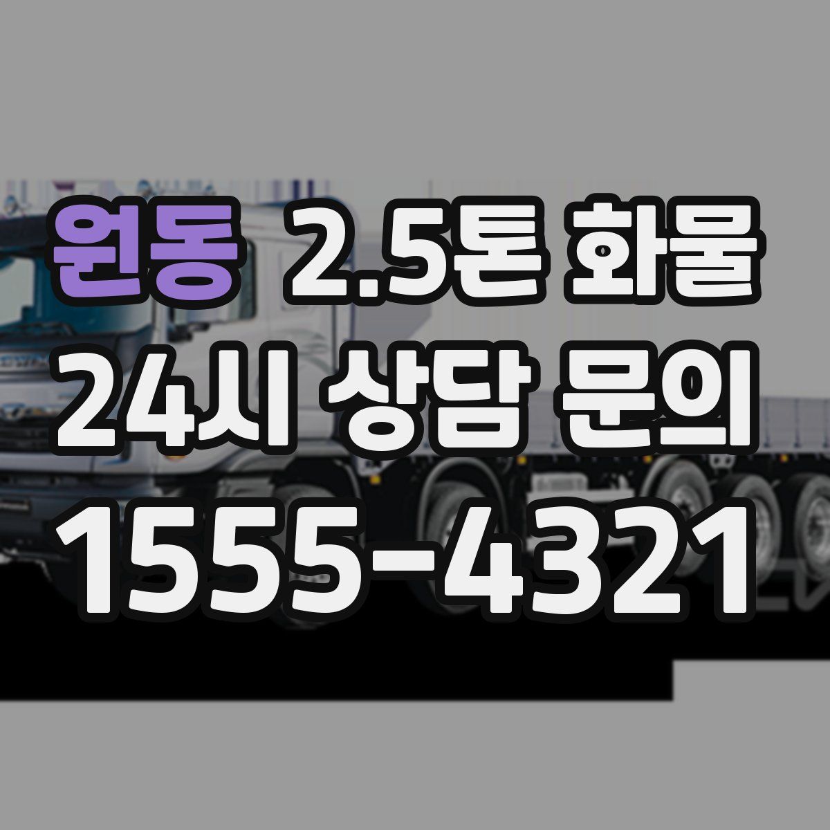원동 2.5톤 화물