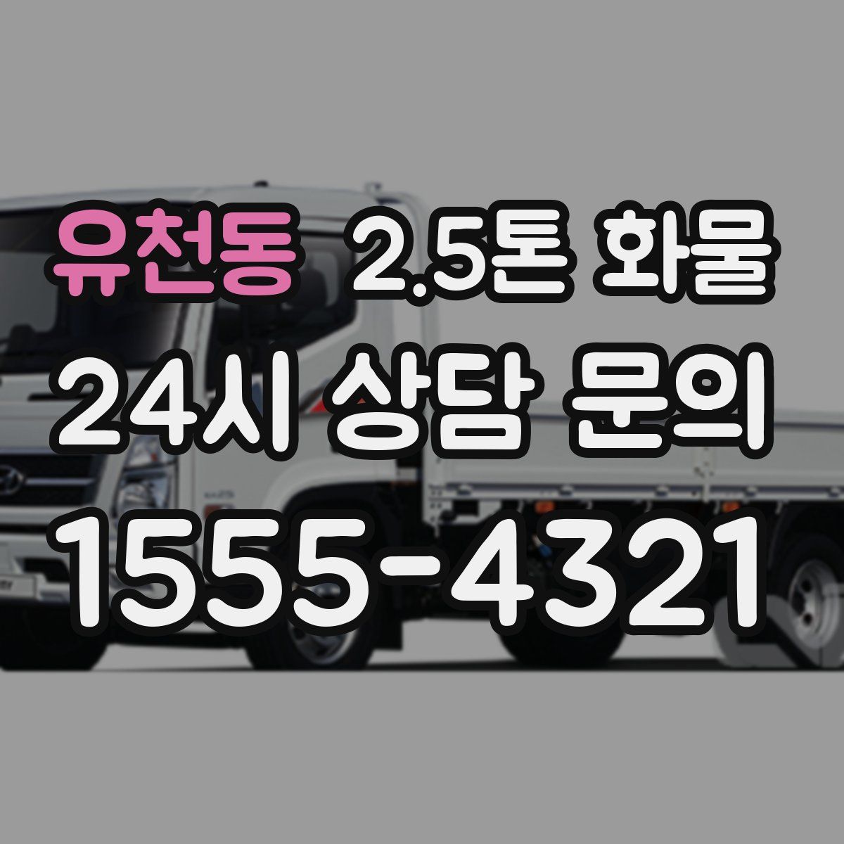 유천동 2.5톤 화물