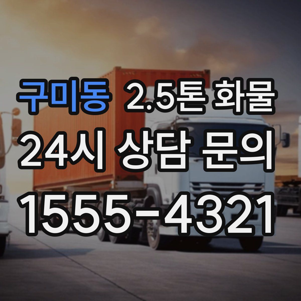 구미동 2.5톤 화물