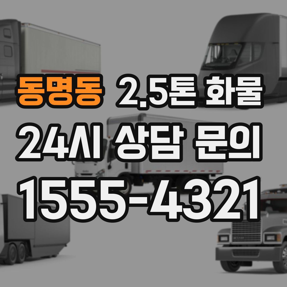 동명동 2.5톤 화물