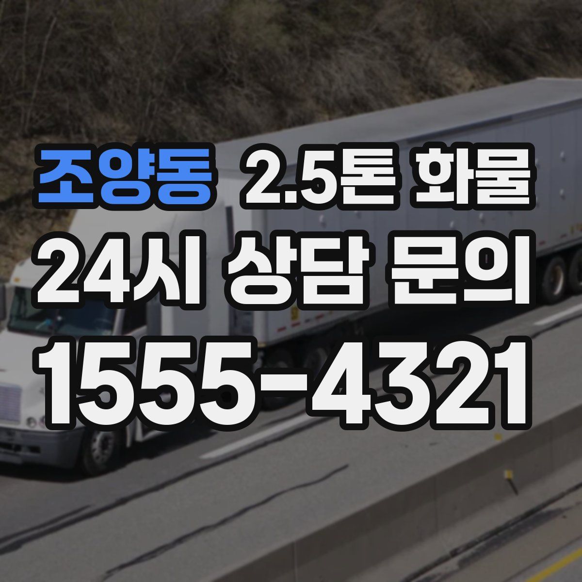 조양동 2.5톤 화물