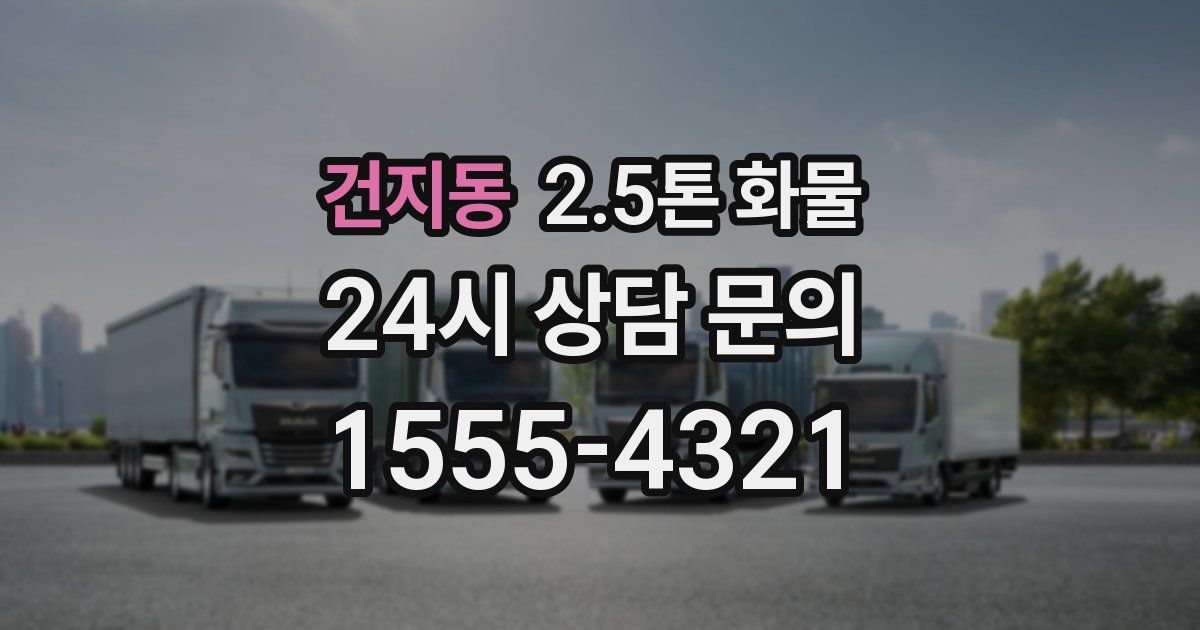 건지동 2.5톤 화물