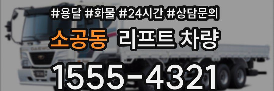 소공동 리프트 차량