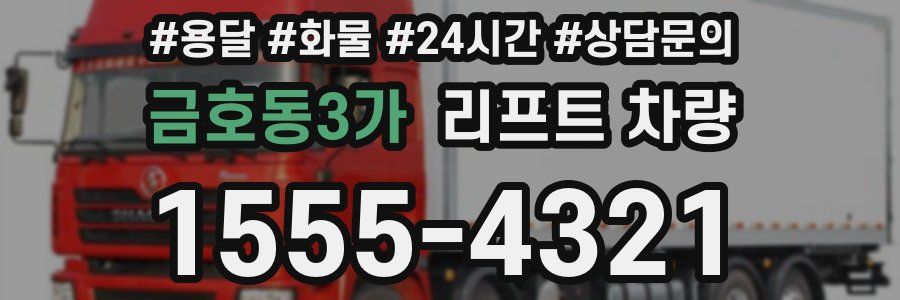 금호동3가 리프트 차량