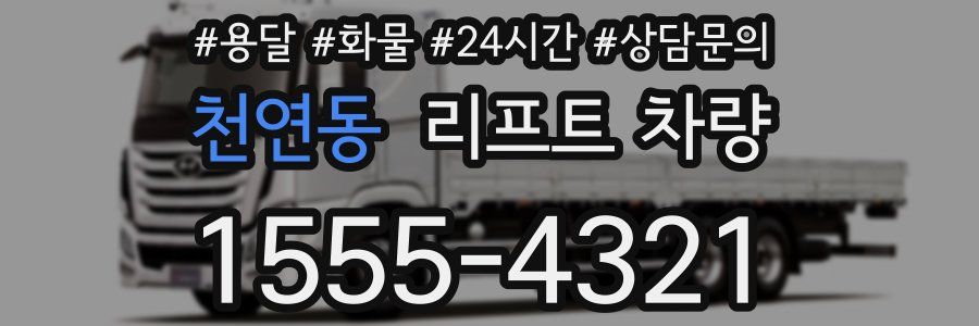 천연동 리프트 차량