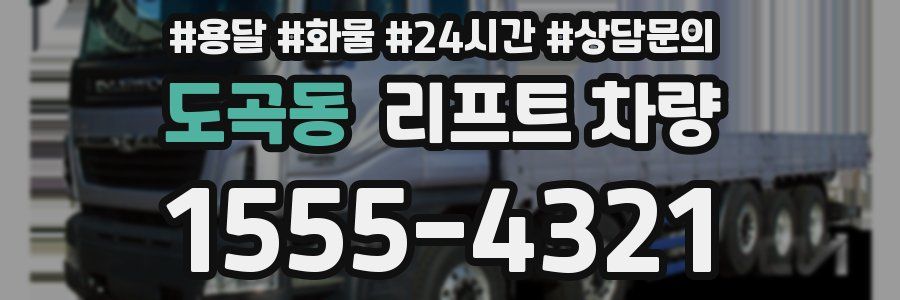도곡동 리프트 차량