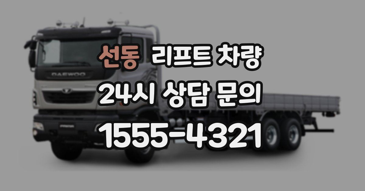 선동 리프트 차량