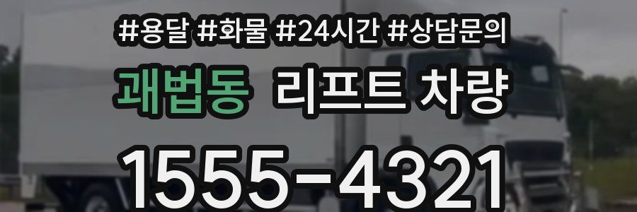 괘법동 리프트 차량